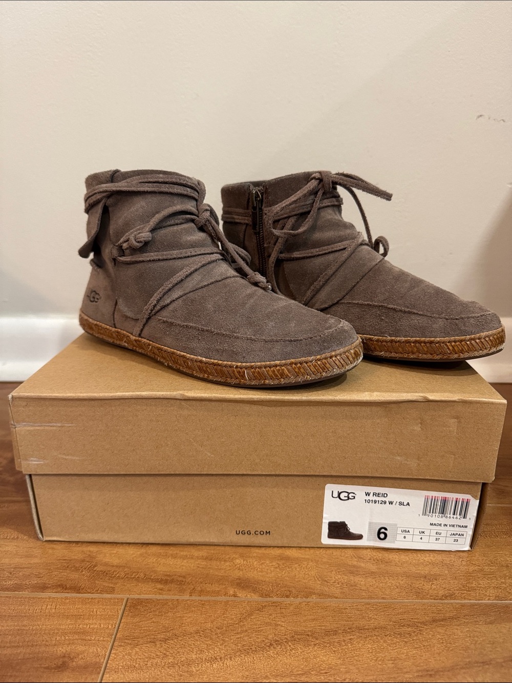 UGG Women's Suede Ankle Boots in Brown